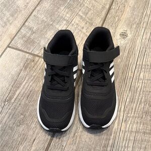 Children’s Adidas Black and white sneakers size 10K NEVER WORN